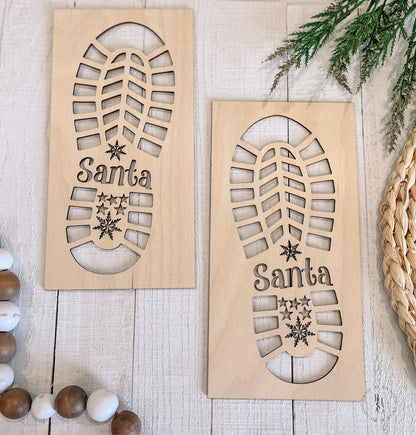 Santa Boot Print Cutout