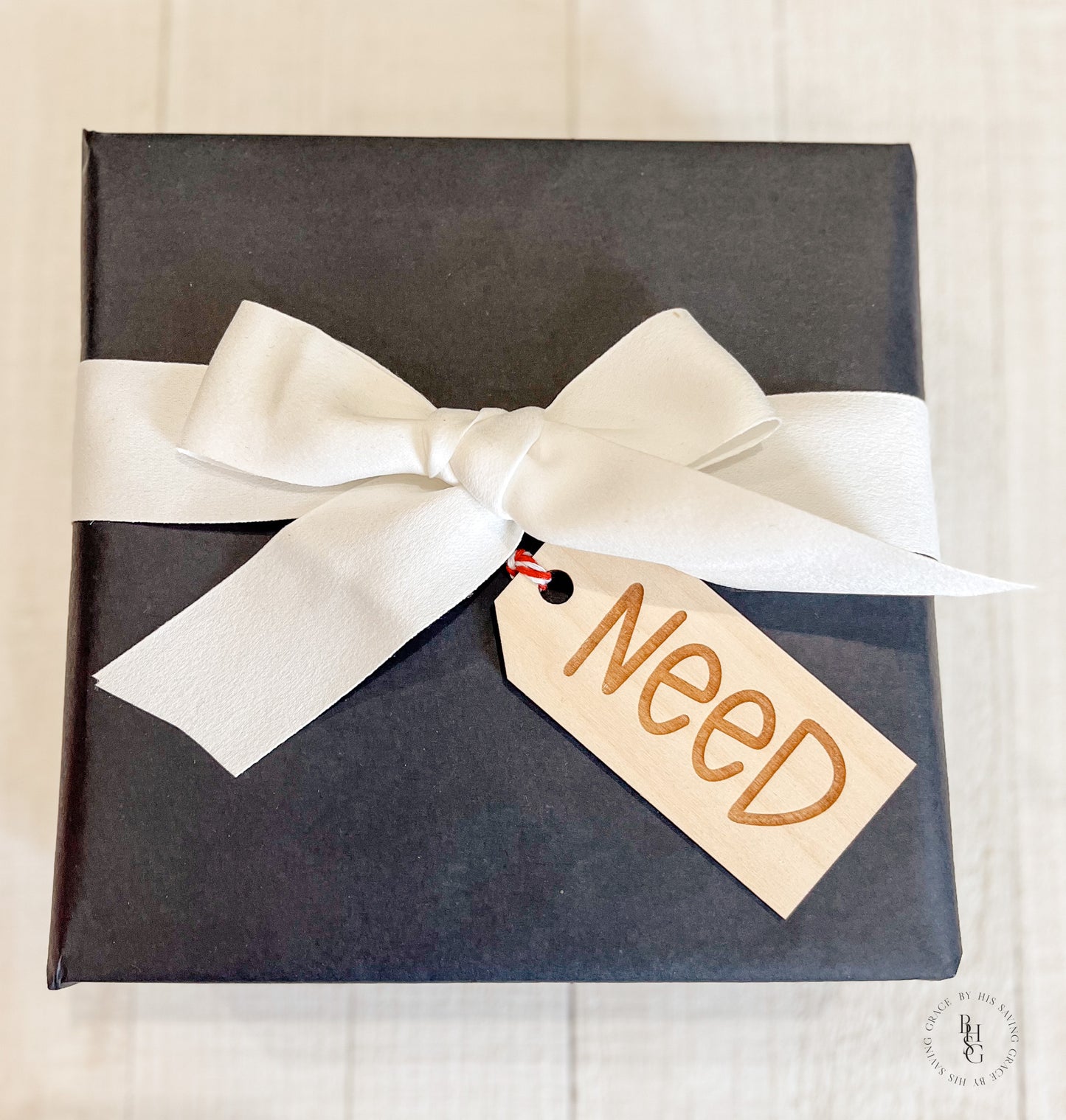 Set of Four Want, Need, Wear, and Read Christmas Gift Tags