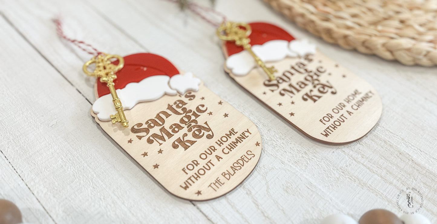 Santa's Magic Key For Our Home Without A Chimney