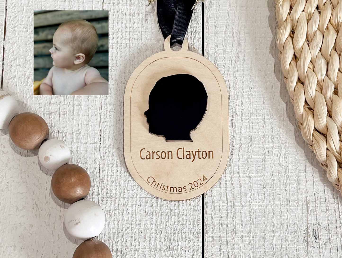 Silhouette Wooden Ornament