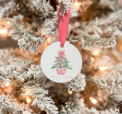 Whimsical Ceramic Christmas Ornament