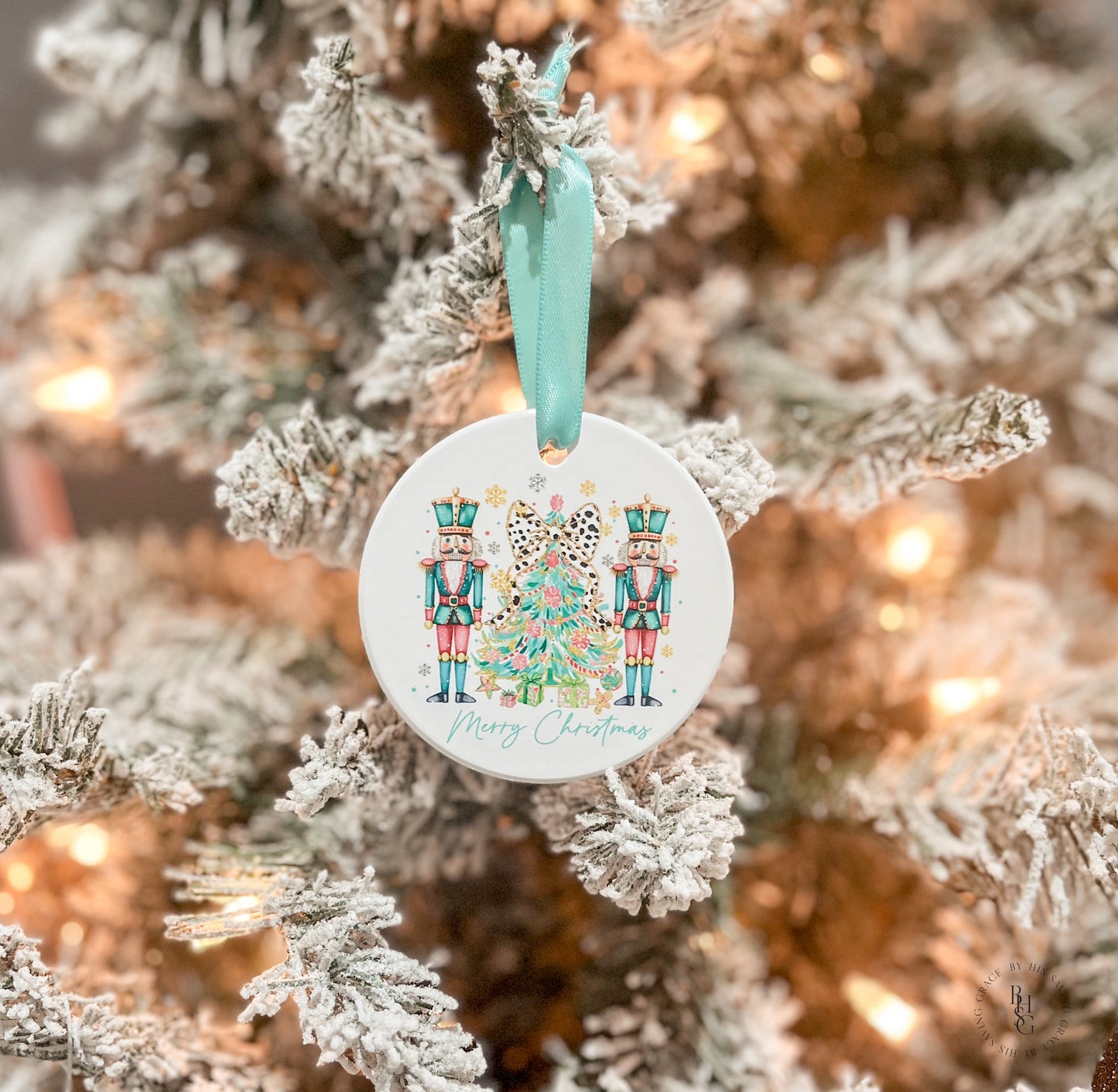 Whimsical Ceramic Christmas Ornament