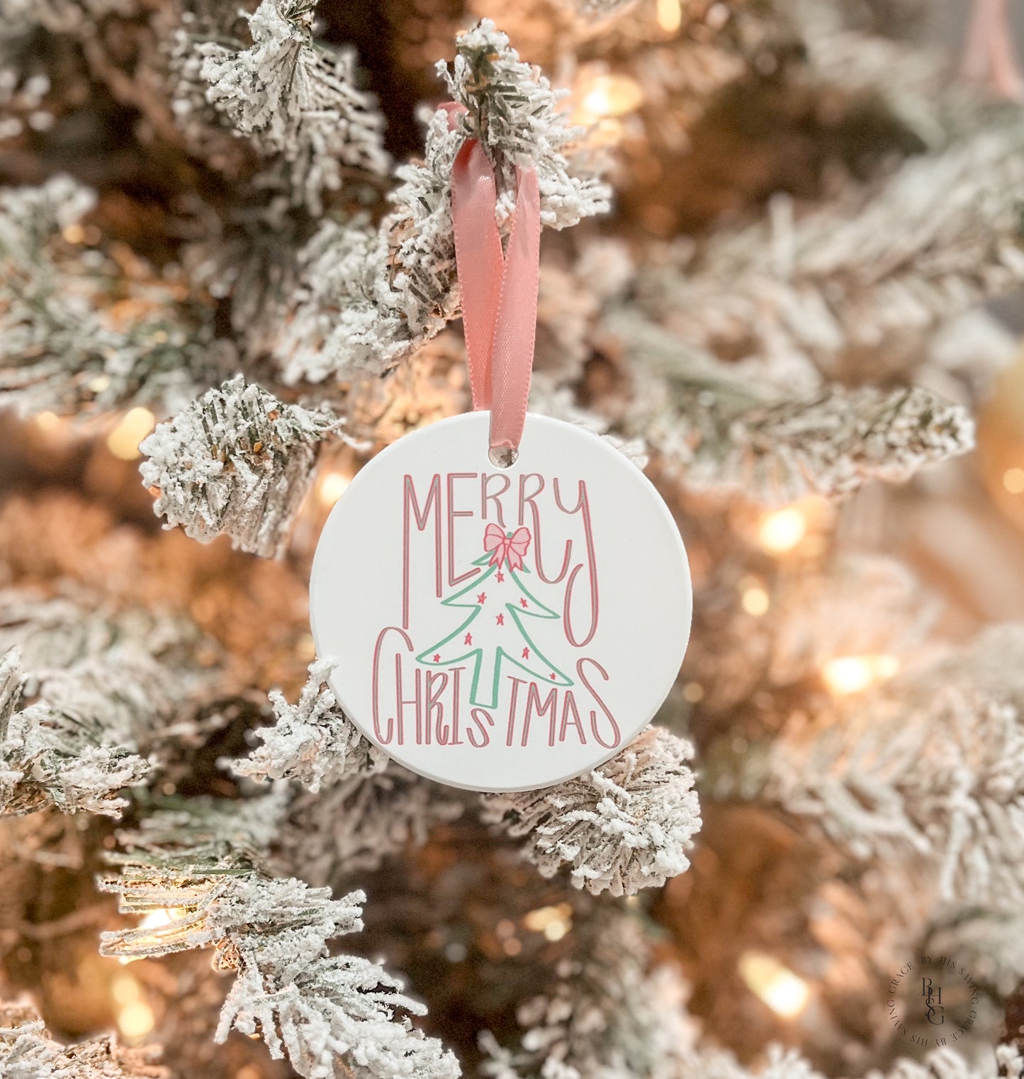 Whimsical Ceramic Christmas Ornament