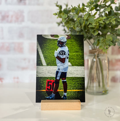 Custom UV-Printed Wooden Photo Plaque with Stand