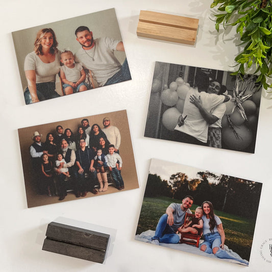 Printed Wooden Photo Plaque with Stand
