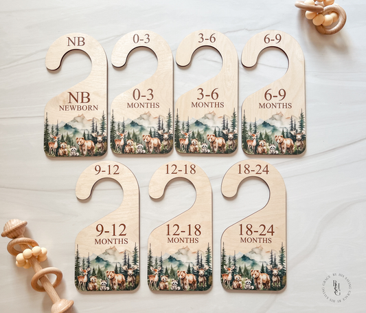 Woodland Theme Baby Closet Dividers