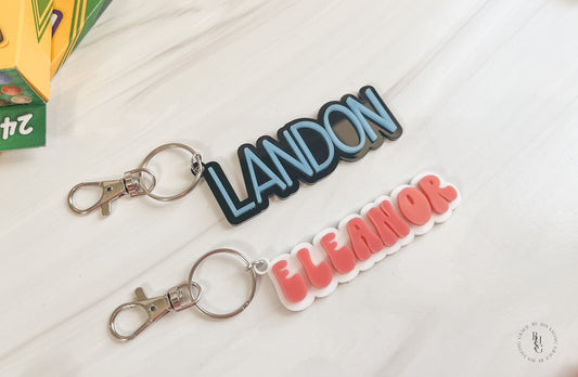 Acrylic Name Keychain