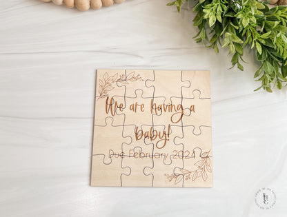 Pregnancy Announcement Puzzle