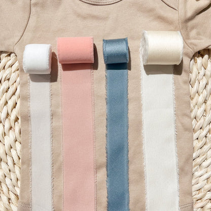Baby Boy Announcement Signs with Ribbon