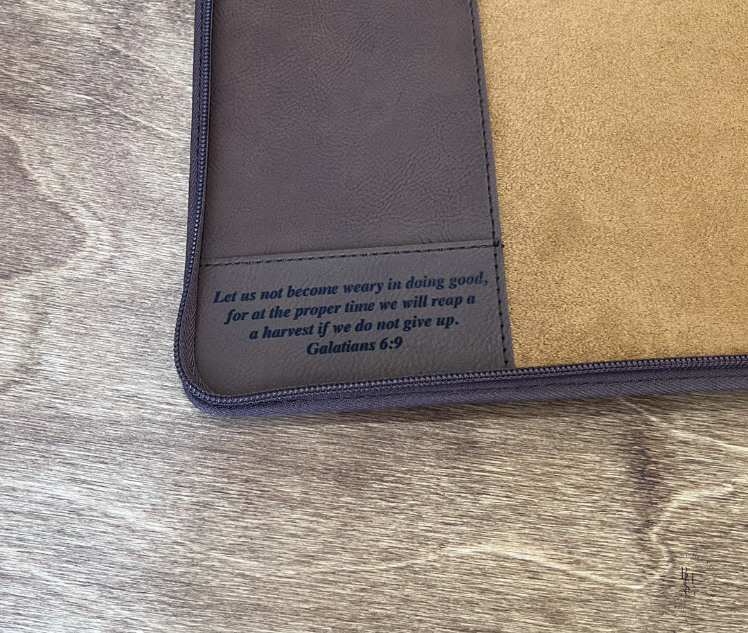 Personalized Vegan Leather Portfolio