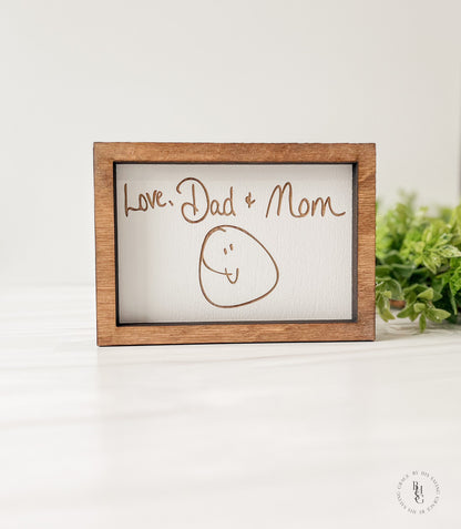 Your Handwriting Engraved Sign