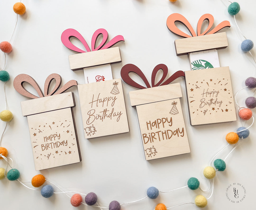 Happy Birthday Gift Card Holder