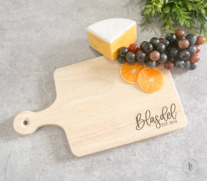 Personalized Serving Board With Last Name + Est. Date