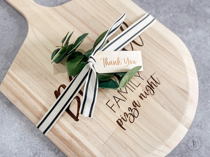 Wooden Pizza Peel Personalized With Your Name