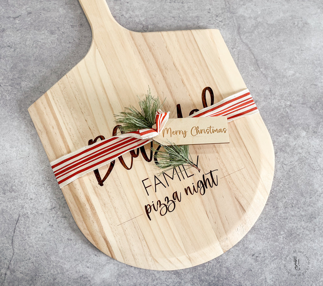 Wooden Pizza Peel Personalized With Your Name