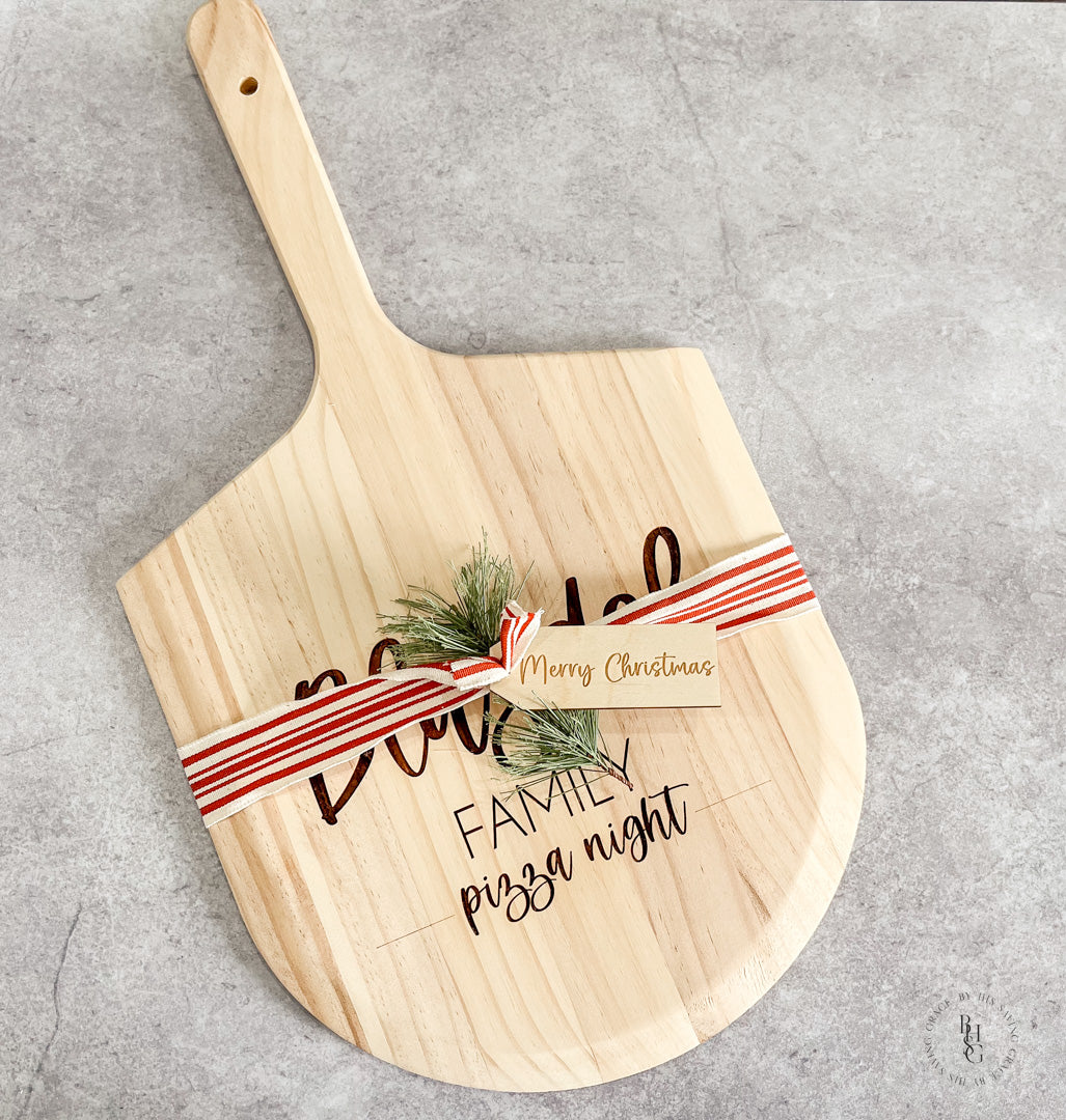 Wooden Pizza Peel Personalized With Your Name