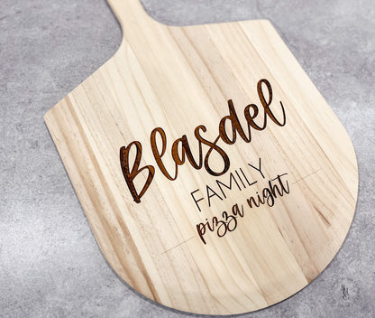 Wooden Pizza Peel Personalized With Your Name