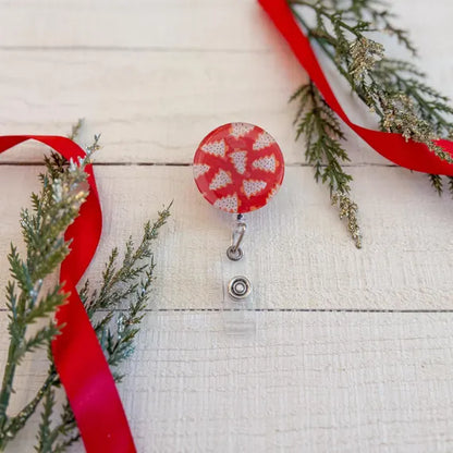Festive Christmas Patterned Badge Reels