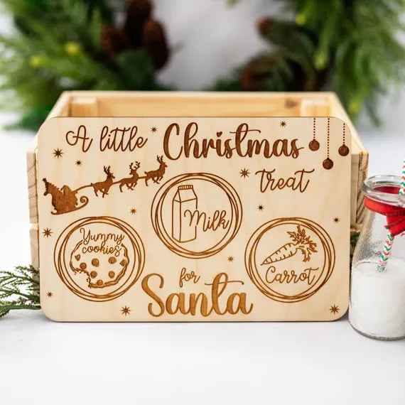 A Little Christmas Treat for Santa Serving Board