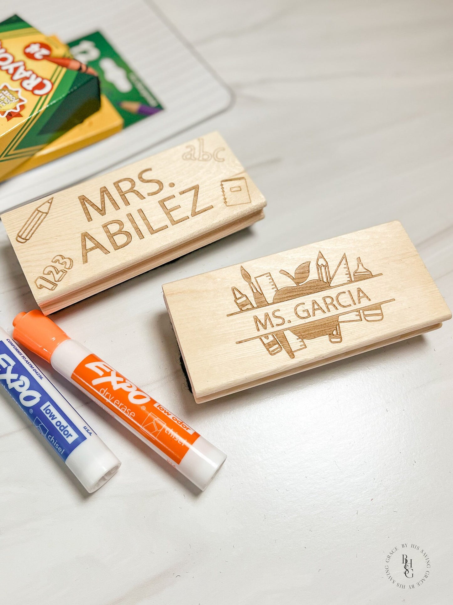 Personalized Eraser With Expo Markers For Teachers