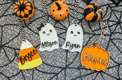 Pumpkin Halloween Bag Tag