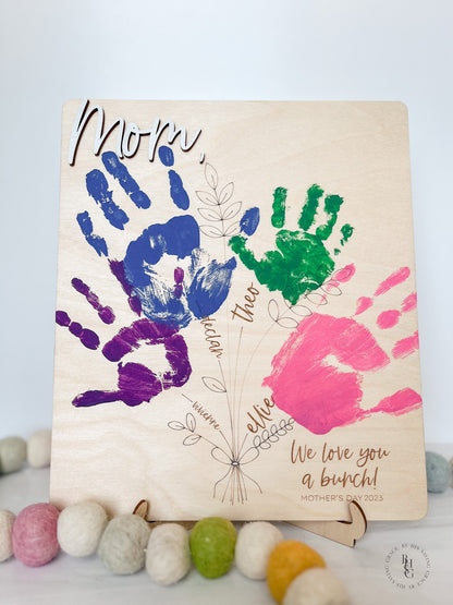 Wooden Handprint Bouquet Mother's Day 2024