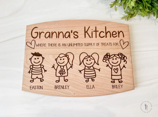 Personalized " Your Name" Kitchen Serving Board