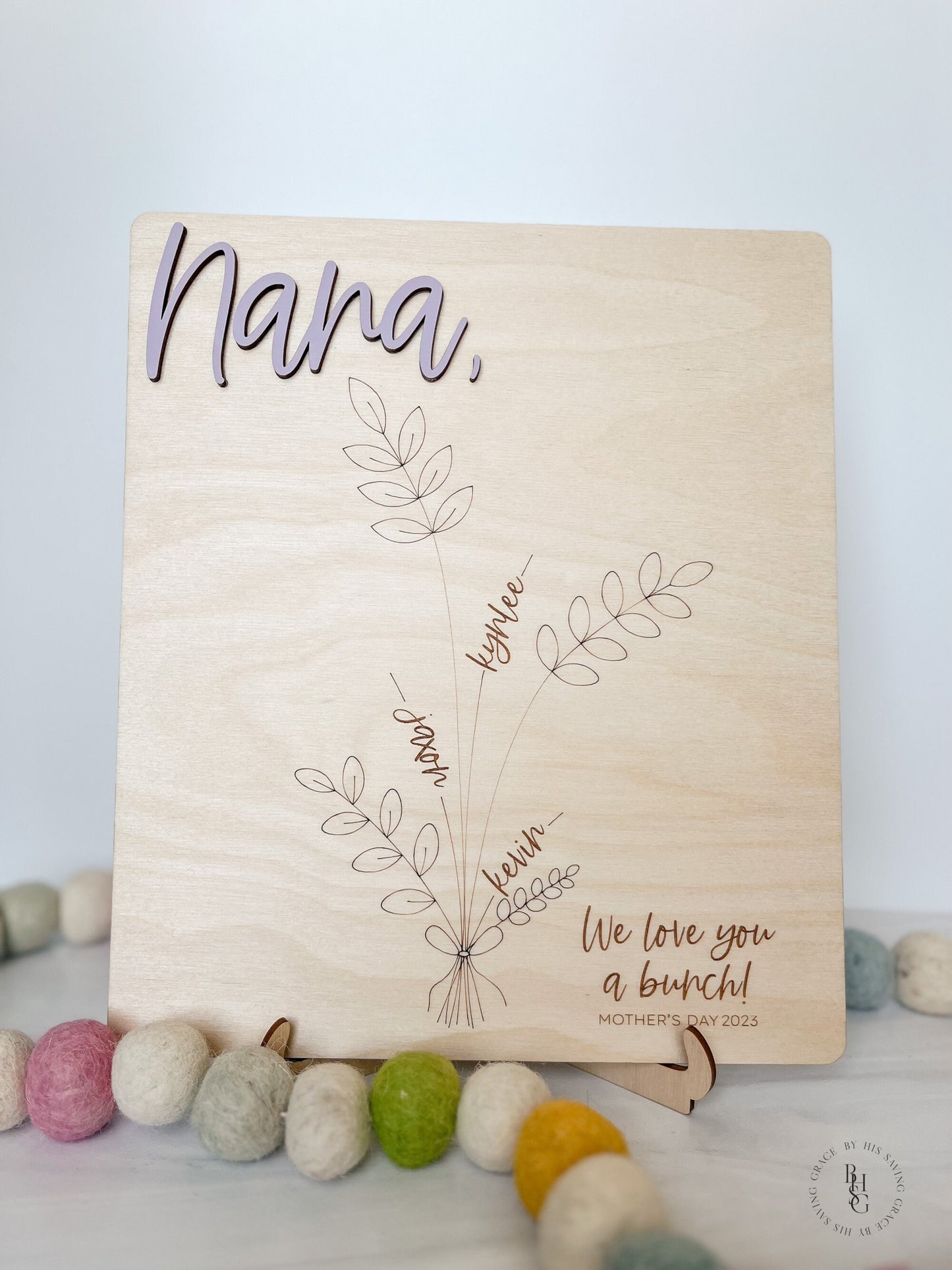 Wooden Handprint Bouquet Mother's Day 2024