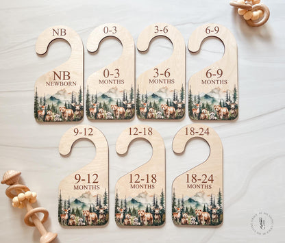 Woodland Closet Dividers & Matching Monthly Milestone Markers
