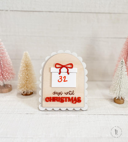 Dry Erase Countdown To Christmas Sign