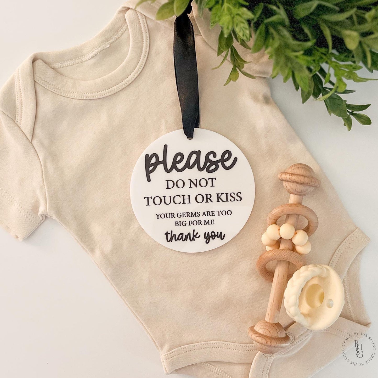 Please Do Not Touch Germ Sign