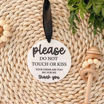 Please Do Not Touch Germ Sign