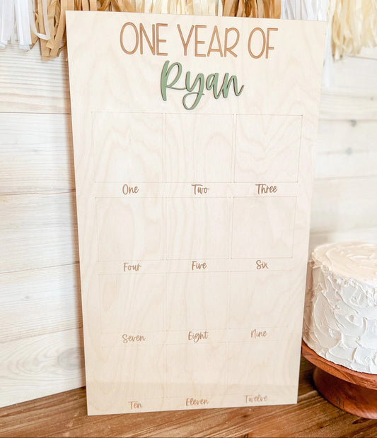 One Year Of Birthday Board