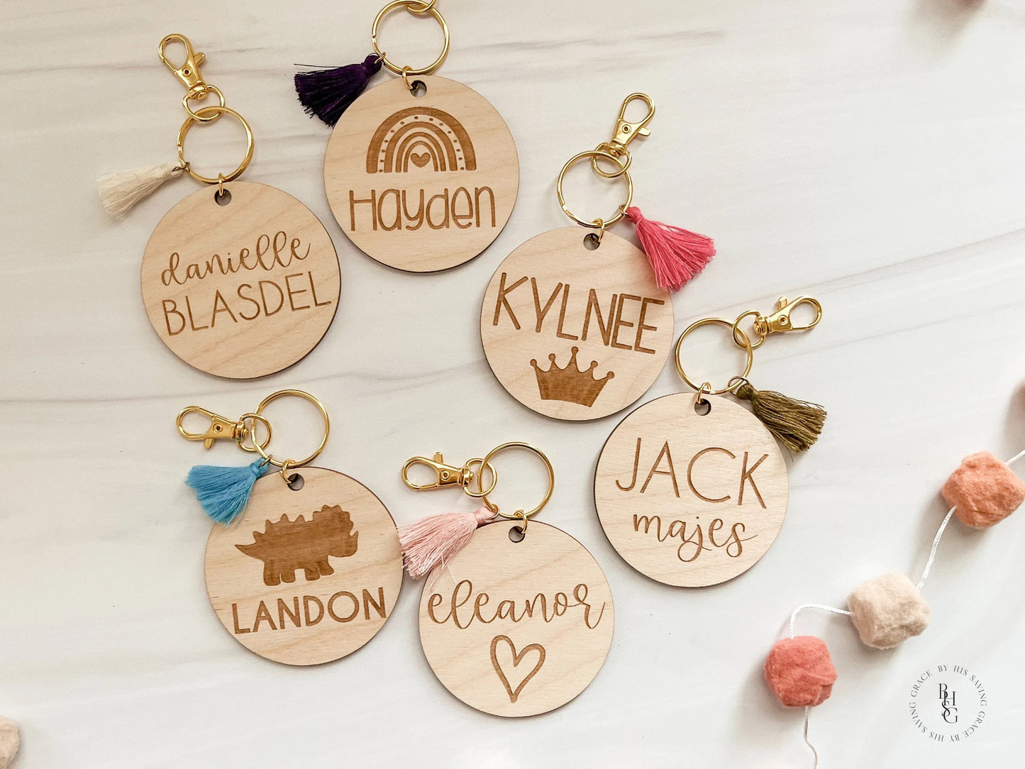 Wooden Bag Tag Personalized With Your Name