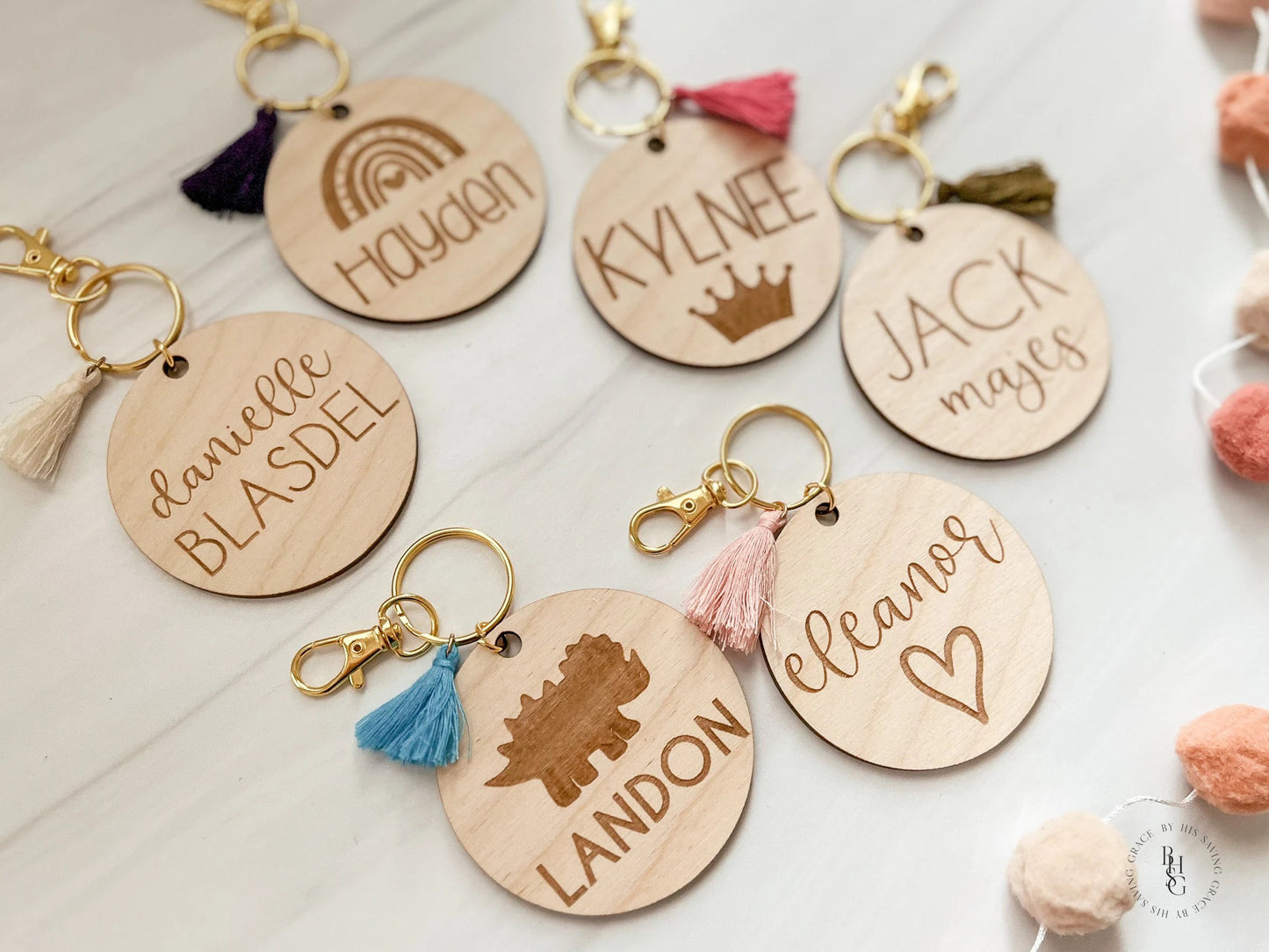 Wooden Bag Tag Personalized With Your Name