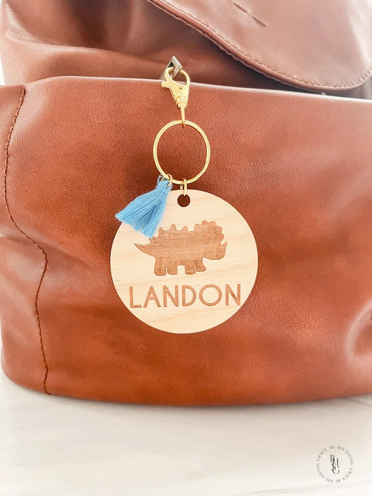 Wooden Bag Tag Personalized With Your Name