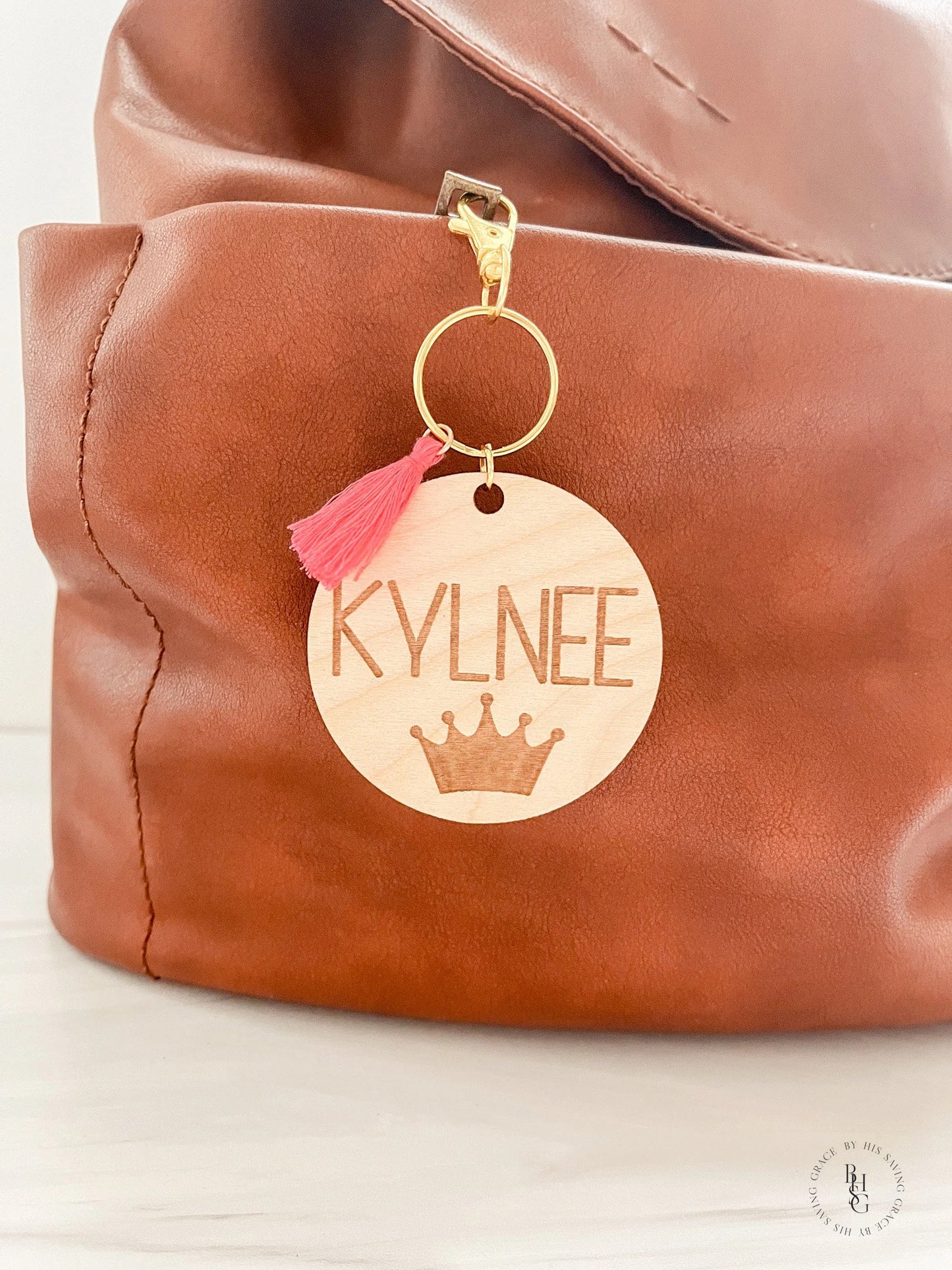 Wooden Bag Tag Personalized With Your Name