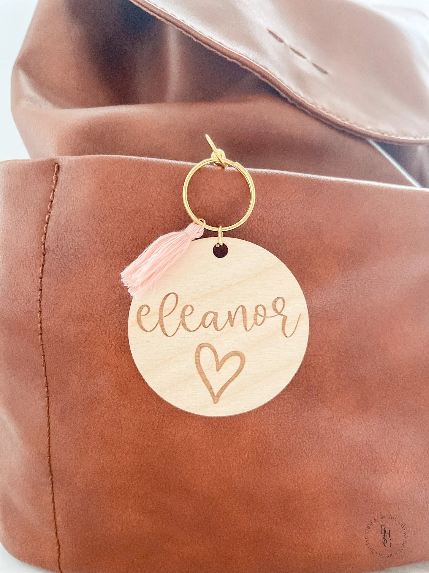 Wooden Bag Tag Personalized With Your Name