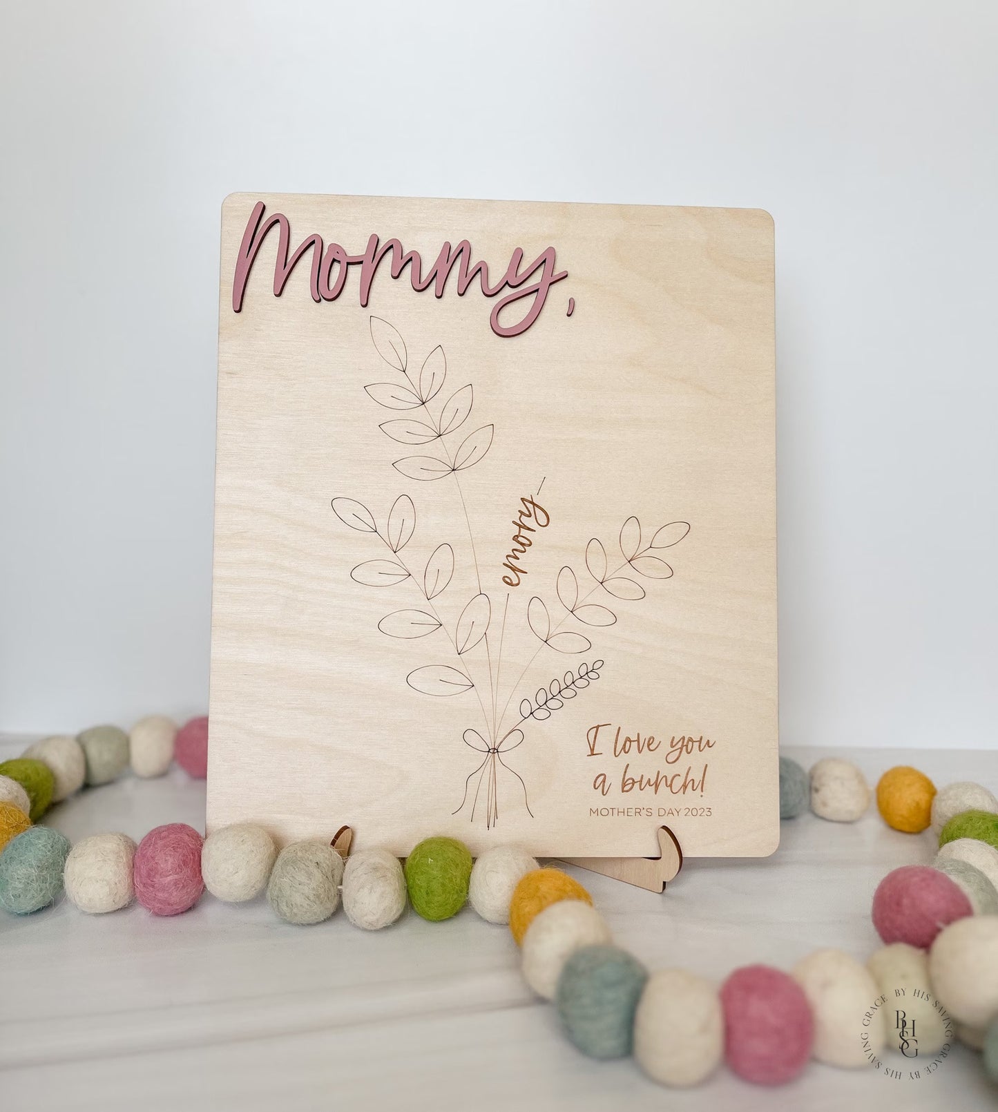 Wooden Handprint Bouquet Mother's Day 2024