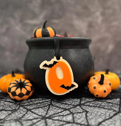 Retro Letter Halloween Tag