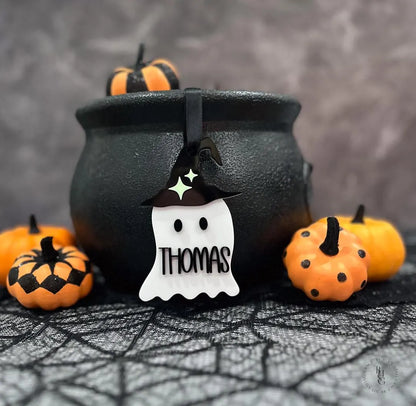 Halloween Ghost Name Tag