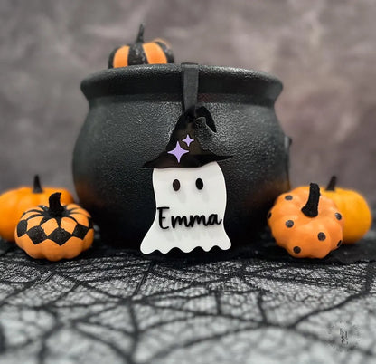 Halloween Ghost Name Tag