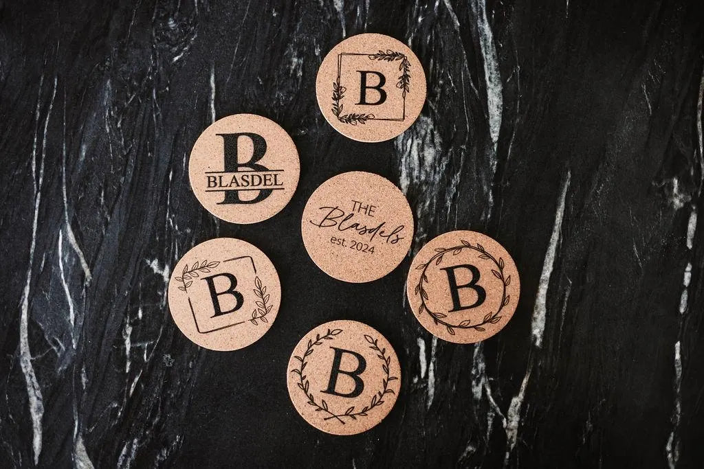 Personalized Cork Coasters