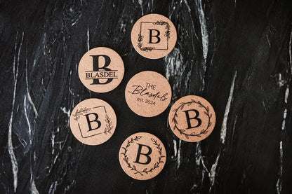 Personalized Cork Coasters