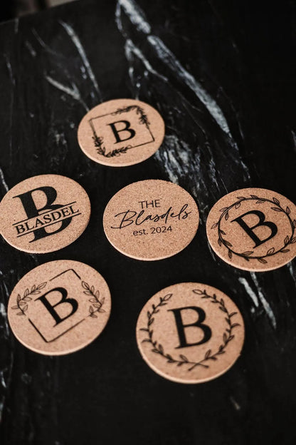Personalized Cork Coasters