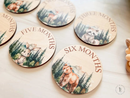 Woodland Closet Dividers & Matching Monthly Milestone Markers
