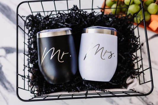 Mr. and Mrs. Insulated Wine Tumblers