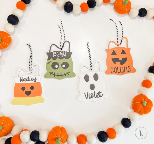 Halloween Bag Tags | Boo Basket Tags
