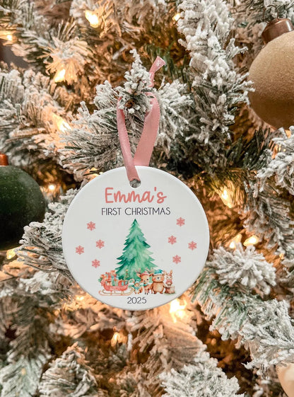 First Christmas Ceramic Ornament For Baby