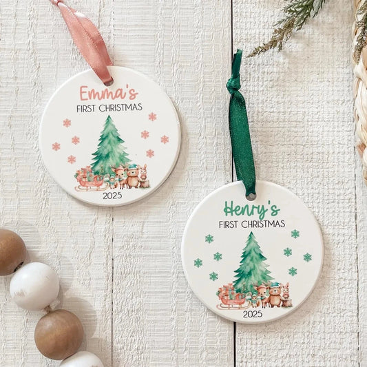 First Christmas Ceramic Ornament